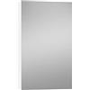 Baikal Mobile Camerino con specchio, armadio ausiliario da bagno multiuso, opzione con o senza luce LED. Mobile da parete di facile applicazione. Armadio MONTATO Camerino 48 cm Bianco
