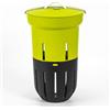 Plastia Lombricompostiera 12 L Composter - per Letti Rialzati - Contenitore per Composto per Rifiuti Organici - Secchio da Esterno con Coperchio - in Plastica Riciclata, Verde