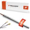 FIREHOFF Candela di accensione per stufa a pellet, 300 W, 155 mm, diametro 9,9 mm, filettatura 3/8 con connettore rapido, garanzia 2 anni