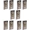SISI UK Cerniere a filo resistenti placcate in bronzo fiorentino, 50 mm, per porte interne ed esterne, armadi, cassettiere, armadi, confezione da 10