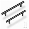 QMAHA 10 Pezzi Maniglie per Mobili, Maniglie Cucina con Vite, Maniglie Armadio in Acciaio Inox, Mobili da Cucina Decorazioni per La Casa, Maniglie per Cassetto Armadio Porta (Distanza Fori 96mm)