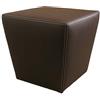 AM DESIGN Pouf, POUFF, Puff, PUF, Trapezio, Cucitura Doppia, Ecopelle, Eco-Pelle, POGGIAPIEDI, Seduta, Design, Made in Italy (Marrone)