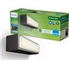 Philips LED Stratosphere Ultra Efficiente Lampada da Parete per Esterni, Luce Bianca Fredda, IP44, Antracite