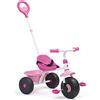 M MOLTO MOLTO Triciclo per bambini MOLTO Urban Trike 3 in 1 Rosa - sicuro, versatile e regolabile, con frizione di bloccaggio delle ruote, manico regolabile e cintura di sicurezza - leggero e resistente