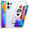 LeYi Cover per Xiaomi Redmi Note 13 Pro 5G (Non 4G)/Poco X6 con 2 Vetro Temperato, [Protezione Fotocamera] Custodia Silicone Soft TPU Bumper Originale Slim Crystal Antiurto Case Trasparente