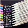 VAKKI Pennarelli Metallici, Metallic Marker Penne 10 Colori Vakki Penne Metallici Ideali per Scatole e Biglietti, Funziona su Qualsiasi Tipo di Carta e Superfici in Vetro, Plastica, Ceramica e Legno