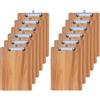 GUOKOFF Portablocco di Legno A5, 12 Pezzi Portablocchi con Clip in Metallo | Legno Portablocco, Tavolette per Appunti con Clip, Portablocco con Ferma-documenti, per Ufficio Scuola Casa