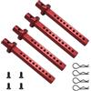 YijiaLink 4-Pack Supporti per Carrozzeria in Lega di Alluminio con Clip per AXIAL SCX10 1/10 RC Rock Crawler Parti opzionali (Rosso)