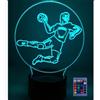 HPBN8 Ltd Creativo 3D Pallamano Luce Della Notte LED Lampada 7/16 Cambiamento di Colore Lampada da Tavolo USB Power Telecomando Giocattoli per Bambini Decor di Natale Regalo di Compleanno