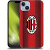Head Case Designs Licenza Ufficiale AC Milan Home Kit per Stemma 2023/24 Custodia Cover Dura per Parte Posteriore Compatibile con Apple iPhone 14 Plus