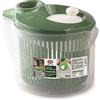 Snips 90068 Lava & Asciuga Centrifuga per Insalata con Scolo dell'Acqua dal Coperchio |3 LT | 19,5 x 26,5 x 19 cm | Colore Verde|Made in Italy | Bpa Free, Plastica