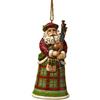 Enesco Jim Shore Heartwood Creek Scottish Santa Stone - Decorazione da appendere in resina, 12 cm, Natale