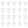 Be In Your Mind 1552662 1208973 - 20 clip per carte di ricambio per portiera dell'auto, compatibile con Ford Fiesta Fusion in plastica, colore: bianco