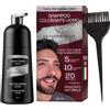 SD SALVATHOR DURAN Tinta Barba - Shampoo Colorante - 20 Applicazioni - Pennello e Guanti Inclusi - Salvathor Duran - 250 ml