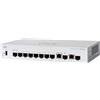Cisco CBS350-8S-E-2G-UK switch di rete Gestito L3 Gigabit Ethernet (10/100/1000) 1U Nero, Grigio [CBS350-8S-E-2G-UK]