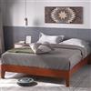 Zinus Wen Letto 120x190 cm - Struttura letto 30 cm di altezza - Struttura letto a piattaforma in legno deluxe con supporto a doghe in legno - Marrone