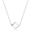 Elli Collana con Ciondolo a Forma di Quadrifoglio da Donna, in Argento 925