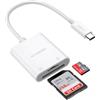 KiWiBiRD Lettore di schede USB-C, Adattatore Micro SD a Type C OTG per schede SDHC SDXC TF UHS-I Compatibile con MacBook Air Pro M1 M2, iPad Pro 2020/2021, iPad mini 6, iMac, iPhone 15, Galaxy S23