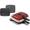 LAGRANGE Waffle Super 2 antiaderente rosso (piastre cialde + croque signore)