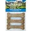 ARQUIVET - Osso pressato in pelle bovina 15 cm (sacchetto 3 unità) - Osso per cani - Osso per rinforzare i denti del cane - Osso masticabile