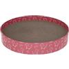 Kerbl Pet Tiragraffi per gatti Circle, 34x5,5cm, rosa, cartone ondulato riciclato, con erba gatta extra