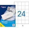 APLI 102166 Scatola di etichette 2400 multifunzione A4 50 x 50 mm