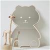 Sarah Duke Specchio per Camera dei Bambini da Parete in Acrilico, Adesivo a Specchio con Coniglio, Carino Specchio con Orso Sorridente e Adesivo in Legno per Decorazione di Camera dei Bambini e Bagno