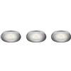 Philips Lighting 591001116 Sceptrum Set di 3 Faretti a LED da Incasso, Cromo