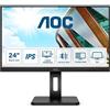 AOC [ComeNuovo] AOC Monitor 23.8'' LED IPS 24P2Q 1920 X 1080 FHD Tempo di risposta 4 ms