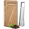 Drosselmeyer Filtro tè in acciaio inox per tè sfuso Drosselmeyer | Colino tè microforato per tisane ed erbe aromatiche. Per tazza o teiera, anti goccia e riutilizzabile.