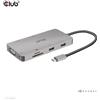 CLUB3D CSV-1594 replicatore di porte e docking station per laptop USB 3.2 Gen 1 (3.1 Gen 1) Type-C Nero, Grigio