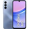 Samsung Galaxy A15, Smartphone Android 14, Display Super AMOLED 6.5 FHD+, 4GB RAM, 128GB, memoria interna espandibile fino a 1TB, Batteria 5.000 mAh, Blue [Versione Italiana]