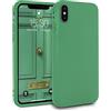 MyGadget Cover per Apple iPhone X | XS - Custodia Protettiva in Silicone Morbido - Case TPU Flessibile - Protezione Antiurto & Antigraffio - Verde Smeraldo