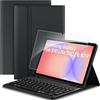 EasyAcc Cover con Tastiera Compatibile con Samsung Galaxy Tab S10 Lite/S10 FE/S9 FE/S9 10.9/11(2025/2023) con Pellicola Protettiva, [Italiano], Tastiera Rimovibile con Portapenne, Nero
