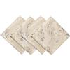 TOPLUXE Tovaglioli in Tessuto 45x45cm Set di 4 Tovaglioli Stoffa Lavabili per Tavolo da Pranzo/Cucina/Ristorante/Banchetto/Festa (Champagne Limpido)