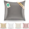 Dreamzie - Federa Cuscino in Seta 60x60 cm - 19 Momme - Grigio Argento