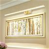 MantoLite Dimmerabile LED Lampade da Parete per Quadri, 81cm 18W Illuminazione Interni Girevole Lampade, Oro Spazzolato Bagno Luci per Pareti Specchio Lampade Lettura Applique 3000K/4500K/6000K