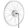 windmeile | E-Bike Mozzo Motore Bici Da Corsa, A Raggi, Argento, 20', 36V/500W, E-Bike, Bici Elettrica, Pedelec