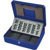 METALPLUS Cassetta portavalori Europa - 30 x 24 x 9 cm - blu - Metalplus (unità vendita 1 pz.)