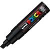 UNI MITSUBISHI Marcatore a base d'acqua Uni Posca PC8K - punta large a scalpello 8,0mm - nero - Uni Mitsubishi (unità vendita 1 pz.)