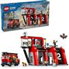 LEGO Città Fuoco Stazione Con Motore Giocattolo Blocco Bambini 2024 Nuovo 60414