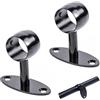 xiruiubao Staffe Corrimano, Supporto per Corrimano della Scala in Acciaio Inossidabile a Parete per Nei Vani Scala, Corridoi, Bagni, Accessori per Ringhiere per Scale, Ø 33 mm, Nero, 2 Pezzi