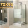 Piushopping BOX DOCCIA CABINA BAGNO IN CRISTALLO ANGOLARE 70X90 80X80 70X100 70X120 6mm