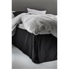 Jotex Colour - Coprimaterasso in cotone biologico al 100%, altezza 45 cm, colore: nero, 90 x 200 cm