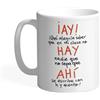 Pedrita Parker Tazza da caffè per insegnanti Tazza colazione originale per insegnanti - ahimè, lì