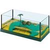 Ferplast Tartarughiera HAITI 40 Vasca in vetro per tartarughe con isola inclusa, 41,5 x 21,5 x h 16 cm