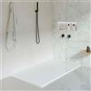 KOES - Piatto Doccia in Resina Serie LIENA - 100x140 - Bianco RAL 9003