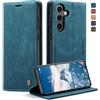KZB Cover Libro per Samsung Galaxy S24 5G, Portafoglio Magnetica in Pelle