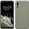 kwmobile Custodia Compatibile con Huawei P20 Pro Cover - Back Case per Smartphone in Silicone TPU - Protezione Gommata - verde grigio