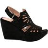 CHATTAWAK 50 x 38, Sandali con Tacco Donna, Nero, 38 EU